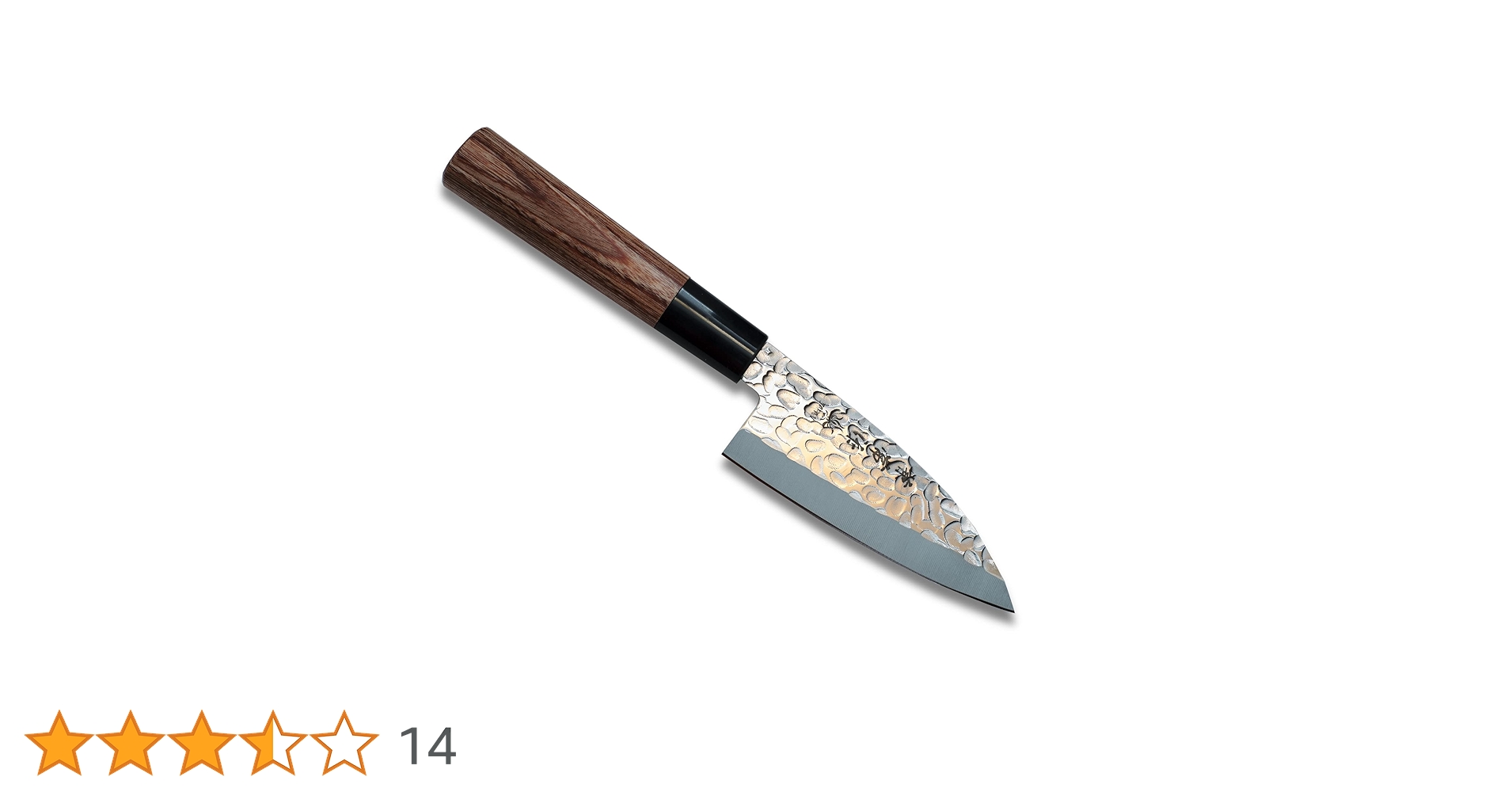 稀少★兼房　本水牛角仕様 高級槌目包丁 関鸞 三徳包丁 180mm 高級包丁 V金10号17層ダマスカス 鎚目